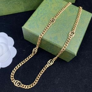 18k ouro designer colar g jóias moda colar presente dos homens longa carta correntes colares para mulheres dos homens corrente de ouro jewlery parte