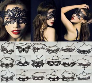 Nowe kobiety Sexy Lady Lace Eye Mask na imprezę Halloween Venetian Masquerade Event Mardi Gras Dress Costumes Carnival Cosplay Disco H7605967