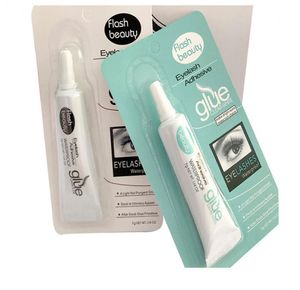 Gota olho lash cola branco preto maquiagem cílios cola adesiva à prova dwaterproof água secagem rápida cílios postiços senhora maquiagem ferramenta high2009002