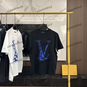 Xinxinbuy 2024 Erkekler Tasarımcı Tee T Shirt Kayak Nakış Basketbol Örme 1854 Kadın Siyah Beyaz Kırmızı Sarı Mavi S-XL