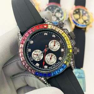 Luxury high-end men's quartz watch high quality sapphire six hands 41mm diamond datejust sport waterproof luminous tape brand watches
