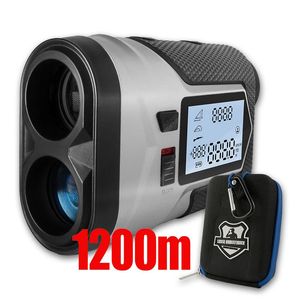 Rechargeable Golf Laser Rangefinder 1200m with Slope Adjusted FlagLock Vibration Distance Meter Telescope Hunting 240109