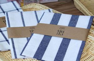 4060cm Cotton Linen Striped Plaid Mats Placemat Brief Table Decoration Napkins Towels Kitchen Background Tablecloth Tableware Pad7185767