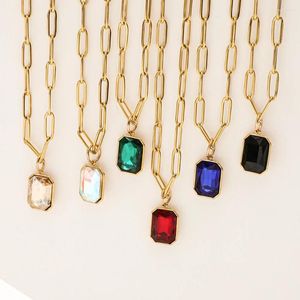 Pendant Necklaces ZMZY Shine Big Crystal Choker For Women Geometric Rhinestones Statement Jewelry Chunky Party Gifts