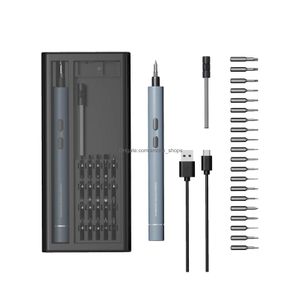 Elektroschrauber Ifu Akku-Mini-Set USB aufladbar mit 22 Bohrern für Präzisionstelefone, Laptop, Uhren, Geräte, Reparatur von Dro Dhmex