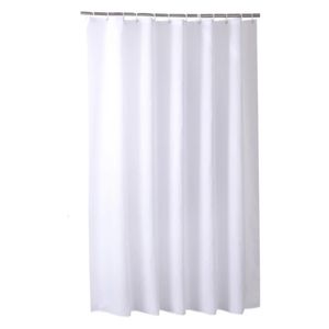 White Shower Curtains Waterproof Thick Solid Color Bath Curtains for el Bathroom Bathtub Large Wide Bathing Cover with Hooks 240108