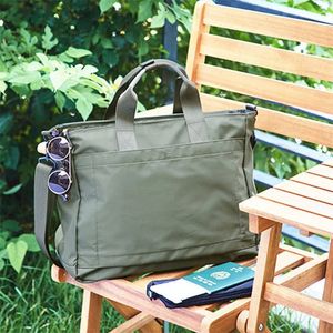Korean Style Business Bag For Women Men Nylon Cloth Messenger Shoulder Fashion Travel Handbag Casual Laptop 240108