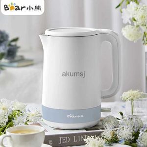 Electric Kettles Bear 1.5L Electric Kettle Mini Stainless Steel Home Teapot Travel Portable Water Boiler 220V Kitchen Appliances For Dormitory YQ240109