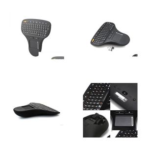 Keyboard Mouse Combos N5903 Mini Palmsized 24G Wireless And Combo With Toucad For Pc Android Tv Box Smart Tv6677365 Drop Delivery Comp Otwbl