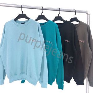 هوديز سترة المصمم رجال هوديي الخريف مصمم هوديز Pullover Sweatshirts الهيب هوب رسالة عالية الجودة طباعة الأزرق balencaigaity ynsw