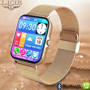 Uhren LIGE Anruf Smartwatch Frauen Bluetooth Smart Uhr Für Xiaomi Huawei Damen Digital Uhren Wasserdicht Neue Sport Fitness Armband