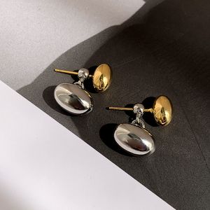 Creative Silver Needle Stud örhängen Kvinnlig vatten droppe metall guld silver elektropläterade örhängen smycken presenttillbehör i bulk