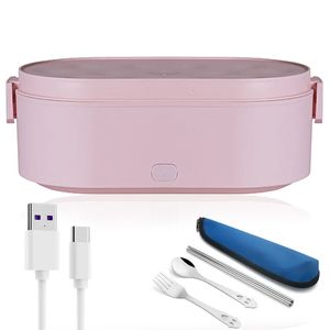 Portable USB Electric Heating Lunch Box Car Truck Office School Student Kids 24V 12V 5V Mini Rice Food Warmer Container Heater 240109