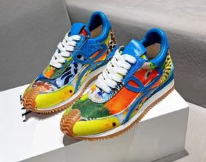 Forrest Sneakers Designer İspanyol Tasarımcı Kadınlar ve Erkek Spor ayakkabıları rahat olmayan tek üst cowhide