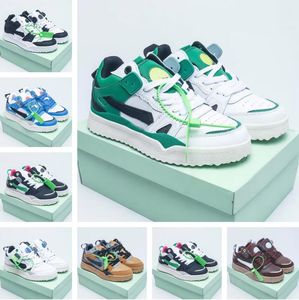 Berühmte Designer Männer aus Büro-Turnschuhen Schuhen Mesh Leder Männer Virgil Sport Abloh Low-Top Leder Plattform Sole Freizeit zu Fuß 38-45 mit Box