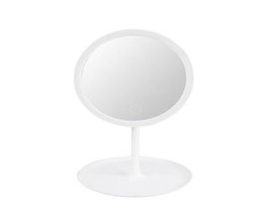 Kompaktspiegel, LED-Make-up-Spiegel, Touch-Screen, beleuchtete Eitelkeits-Tischlampe, 360 Rotation, Kosmetik für Arbeitsplatten-Kosmetik5255856