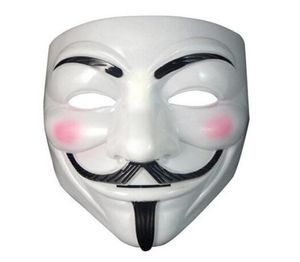 Vendetta mask anonymous mask of Guy Fawkes Halloween fancy dress costume white yellow 2 colors9534369