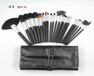 24 adet makyaj fırçası setleri keçi saç deri kese güzellik aracı renksis profesyonel kozmetik makyaj fırçaları kit1961315