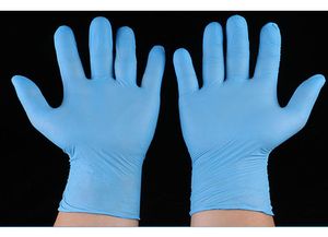 Distributeur pratique d'examen antidérapant jetable gant en Nitrile 100 piècesLot gants de nettoyage en caoutchouc gants en Latex de Nitrile en poudre1804060