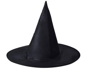 Halloween Witch Hat Masquerade Party Decoration Vuxen Kvinnor Black Witch Hat Wizard Top Caps Halloween Costume Accessory Party Cap 2827111