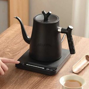 Electric Kettles Gooseneck Electric Kettle 1000W 220V Hand Brewing Coffee Pot Teapot 1.0L Slender Mouth Pot Kettle Temperature Control Water Jug YQ240109