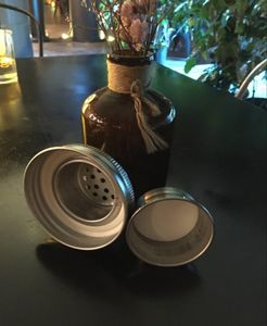 100pcslot Mason Jar Cocktail Shaker with 2 Part Fits Any Regular mason jar jar not included7570837