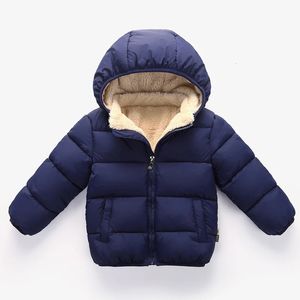 Crianças bebês casacos jackets grossos de inverno para meninos macios quentes espetam roupas de roupas de pele de pele de peles