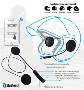 Bluetooth 4.1 + edr fone de ouvido BT-11 microfone anti-interferência bicicleta quatro anéis para chamada capacete da motocicleta equitação mãos