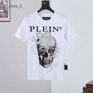 플레인 베어 티셔츠 남성 디자이너 Tshirts Phillip Plein Skull Philipps Plein Man 티셔츠 클래식 고품질 힙합 Philip Plein 9576