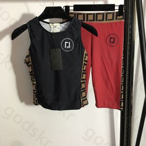 Yoga esportes colete apertado shorts feminino sem mangas esportes halter topos de cintura alta impressão estiramento shorts treino