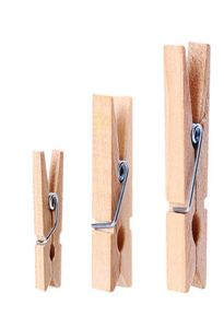 50Pcs Log Color Clothes Pegs Hooks Home Wood Clip Storage Clip Clothe Folder 253545mm Wooden clothing Pins Decorative Peg9230828