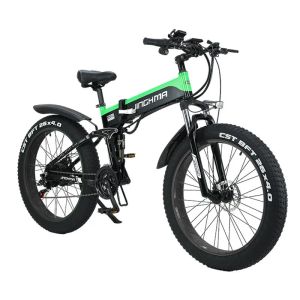 EU Stock R5 Adults Foldable Electric Bicycle 1000w 26 Inch 48V 14AH Electric Bike Fat Tire Off Road Snow eBikes For Mens Max Speed 45 km/h