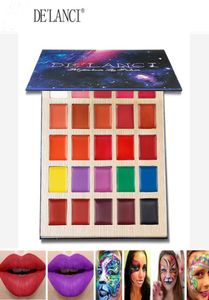 DE039LANCI Mat Ruj Paleti Multished Dudak Paleti Güzellik Makyajı 25 Renk Profesyonel Lipgloss Cadılar Bayramı Yüz Boya Yağı1862687