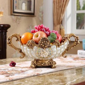 Plates Retro Luxury European-style Fruit Basket Creative Home Living Room Coffee Table Restaurant Decoration Snack Plate