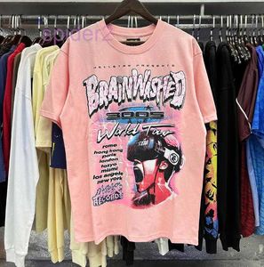Mens T-shirts Hellstar Shirt Short Sleeve Tee Men Women High Quality Streetwear Hip Hop Fashion T Shirt Hell Star Short Gray Black Heavy Craft Unisex Graphic Tee Plk5