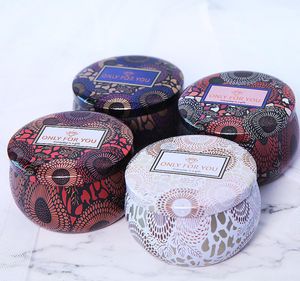 Jarra de vela perfumada vazia redonda, folha de flandres, faça você mesmo, vela artesanal, chá, comida, doces, tablet, acessórios, caixa de armazenamento com tampa3053231