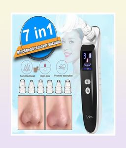 Face Nose Black Dot Pimple Blackhead Remover Electric Blackhead Vacuum Cleaner Pore Skin Care Tools Machine with 6 Head7085337