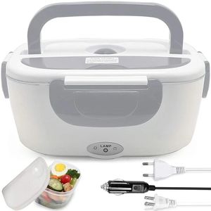 Plastic Electric Lunch Box 220V 110V 24V 12V Household Car Office Food Heating Warmer Container Portable Travel Heated Bento 240109