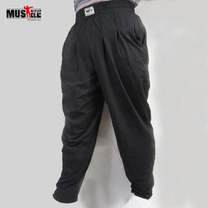 Hosen Herren, Baggy-Hose für Bodybuilding, lockere Trainingshose, Lycra-Baumwolle, hochelastisch, entworfen für Fiess Herrenkleidung, Jogger, XXL