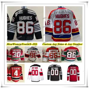 Jack Hughes NJ Hokey Jersey Jesper Bratt Tyler Toffoli Dougie Hamilton Erik Haula Nico Hischier Brendan Smith Ondrej Palat Timo Meier Vitek