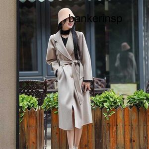 Cashmere Coat Maxmaras Labbro Coat 101801 Pure Wool 801 Sided Cashmere For Women 100 Full Cashmere Mid Length 2021 New Light Mature Style Women's