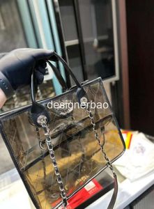 2024 alta qualidade transparente moda sacola bolsa de ombro praia viagem ao ar livre designer high-end marca tote