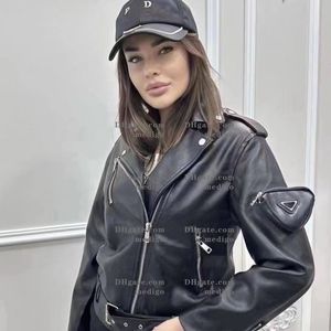 womens designer Biker Leather Jackets Coats Cowhide Slim Fit Motorcycle Coats Femal Tops