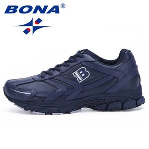 BONA Arrival Classics Style Men Running Shoes Lace Up Sport Outdoor Jogging Walking Athletic Male For Retail 240109