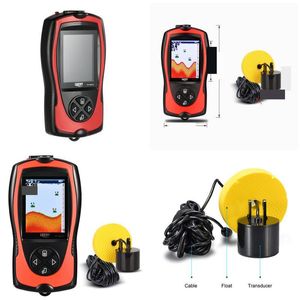 Fish Finder Wired Hd Chinese Color Sn Visual Sonar Wireless Drop Delivery Otakx