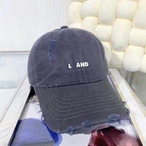 Ball Caps Designer Baseball Sports Shade Cap for MEn and Women Denim Vintage Worn Out Letter Street Hats