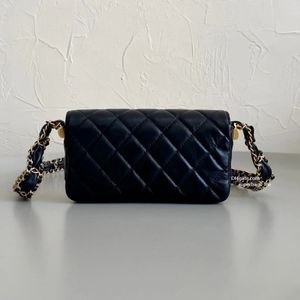 Designer de luxo bolsa de ombro feminina mini bolsa 23k woc couro corrente crossbody sacos cc botão sacos de moda feminina