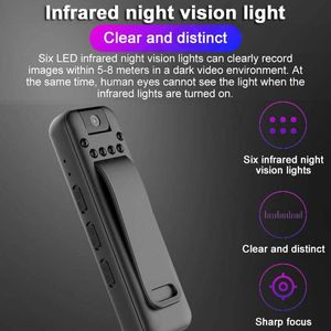 Mini Camera Full HD 1080p Micro Body Camcorder Night Vision DV Video Voice Recorder med 180 Rotating Len Car DVR Digital