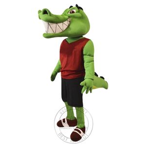 Halloween Hot Sales College Crocodile mascot Costume for Party Cartoon Character Mascot Sale free shipping support customization