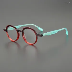 Sunglasses Frames Ultralight Small Round Frame Literary Glasses Face Men And Women Retro Niche Personality Optical Prescription Glasse